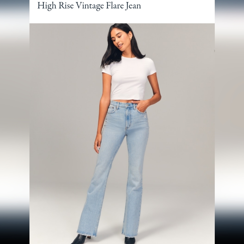 Abercombie & Fitch the 70s vintage flare ultra high rise jeans